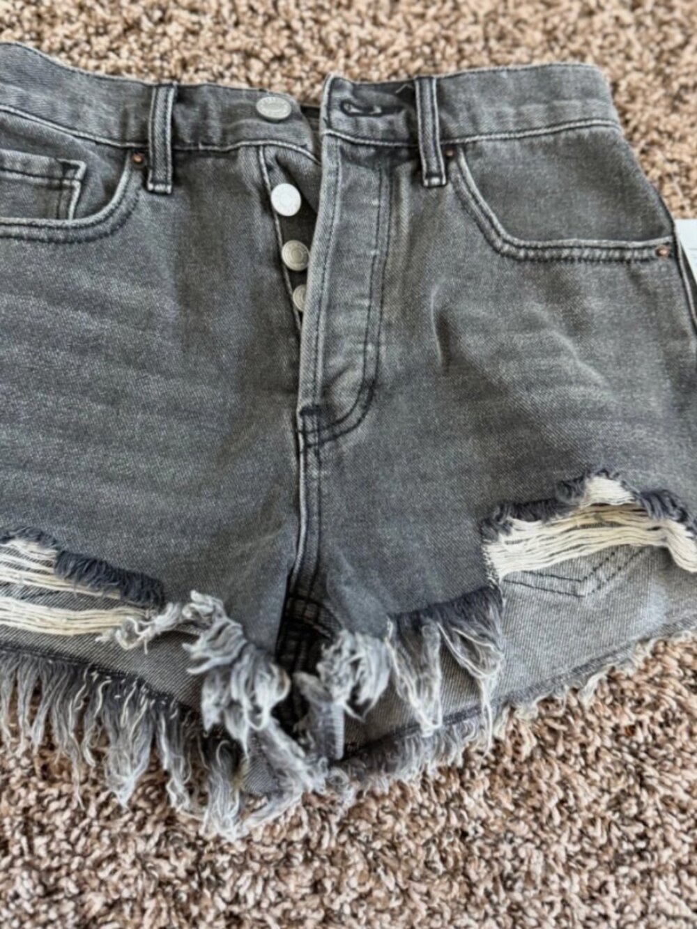 NWT pac sun jean shorts gravel wash msrp 49.95